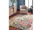 Buy Elegant Floral Rugs Online At Odette Rugs