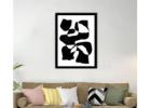 Black & White Abstract Bliss Wall Art Frame