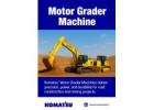 Durable Komatsu Motor Graders for Every Project