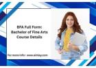 BFA Full Form: Bachelor of Fine Arts Course Details