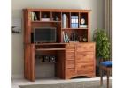 Scandinavian Computer Desk with Two-Tone Finish