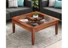 The Luna Oval Marble-Top Coffee Table