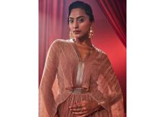 Tiara Metallic Party Gown—Women’s Festive & Party Wear Tiara Metallic Party Gown—Women’s Festive & Party Wear