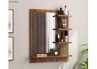 Modern Wooden Dressing Table with Mirror and Storage