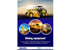 Get Top Quality Mining Equipment by Komatsu India Get Top Quality Mining Equipment by Komatsu India