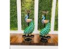 Metal Antique Peacock T Light Candle