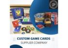Custom Game Cards Supplier Company