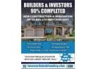 BUILDERS and FIX & FLIP INVESTORS–CASHOUT REFI ON 90% COMPLETED HOMES!