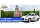 Aurangabad to Grishneshwar Distance Cab Reliable Travel with JB Cabs