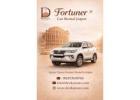 Affordable Fortuner Car Rental Jaipur with Chauffeur
