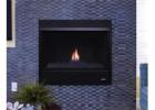 Sleek & Space-Saving: 33" Direct Vent Gas Fireplace with Crushed Glass Flame Display Superior DRC203
