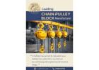 Leading Chain Pulley Block Manufacturer V-talhoist
