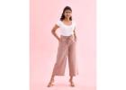 Shop Beige Pants for Women Online at Go Colors for Everyday Style