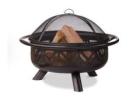 Shop Premium Outdoor Fire Pit with Geometric Design in Oil Rubbed Bronze