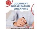 Document notarisation Singapore