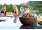 Buy Brushed Copper Table Top Citronella Fire Bowl – FB1501M