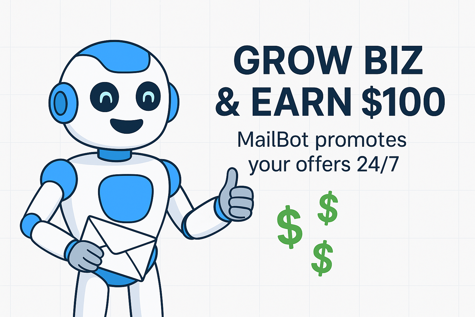 Automate Your Income: Earn $100/Sale with MailBot 24/7