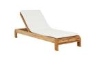 Stylish Banksia Sunbed in White & Natural Teak – Perfect for Relaxing