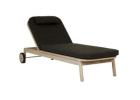 Normandy Sunbed - Charcoal & Aged Teak - Premium Outdoor Lounger