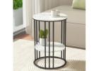 Stylish Artiss 2-Tier Round Marble Coffee Table – Elegant & Functional