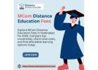 Distance Education For MCom