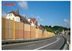 Construction site noise reduction temporary sound barrier