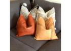 Handcrafted Leather Cushion for Timeless Style