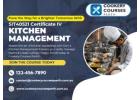 Build a Career That Sizzles With Cert 4 in Kitchen Management at Our Training Institute