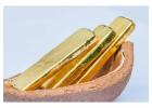 Gold dore bars with assay report