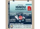 IGNOU Solved Assignment
