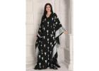 The Elegant black kaftan for casual day Now on Mirraw