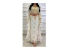 The Elegant stone work white islamic kaftan