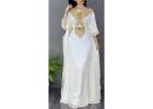 Moroccan Dubai Kaftan Wedding Bridesmaid African Abaya Gown