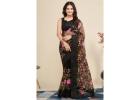 Shop Stylish Black Saree at Best Prices – Only at Mirraw