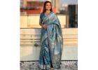 Buy Brocade Saree Online At Mirraw – Rich Design and Fine Fabric