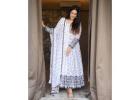 Festive Glow in White - Buy Anarkali Suits Online for Navratri