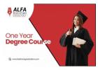 Complete Your One Year Degree Course with Ease Today