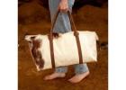 Handcrafted Cowhide Bag – Boho Accessories