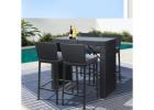 Stylish Commercial Outdoor High Bar Tables for Businesses