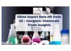 China Import Data HS Code 28 – Inorganic Chemicals Trade Insights