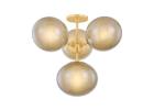 Zaley Semi Flush:  Mid-Century Modern Sputnik Ceiling Light