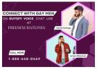 Connect with Gay Men on GuySpy Voice Chat Line at FreeSexChatlines