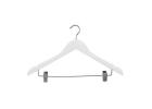 RackShop -  White Wood Coat Hangers for Modern Wardrobes