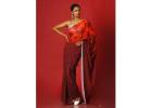 Buy Maroon Saree - Best Offer Online at Mirraw