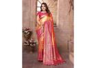 Best Deals on Orange Sarees - Shop at Mirraw