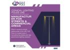 Conical Lighting Poles UAE Manufacturer for Streets & Commercial Areas