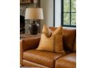 Handcrafted Leather Cushions – Rustic Home Décor