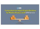 Comprehensive Import Export Database for Market Analysis with GTD Service