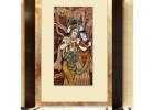 Beautiful Radha Krishna Abstract Painting