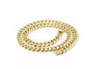 Men's 14K Yellow Gold Solid Miami Cuban Link Chain 6mm, 24 inches